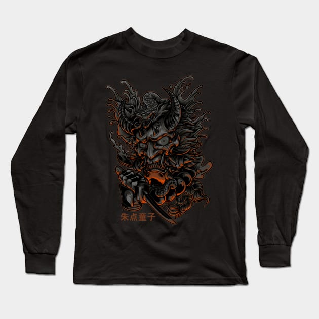 shuten doji oni Long Sleeve T-Shirt by setiaoneart